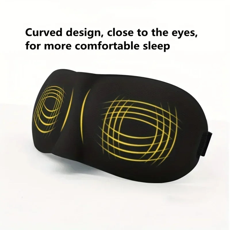 NEW 5PCS Set 3D Sleeping Mask Eyepatch Block Out Light Soft Padded Sleep Rest Relax Aid Cover Patch Blindfold Face Shade Eyeshade Eyes Patches Outdoor Travel Airplane