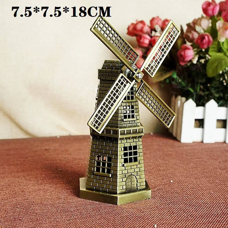 NEW Arrivals 30 Kind Metal Handicrafts Pisa Tower Egyptian Pyramids Building Model Taj Mahal Empire State Building Ornaments Architects Gifts Home Office Decoration Supplies