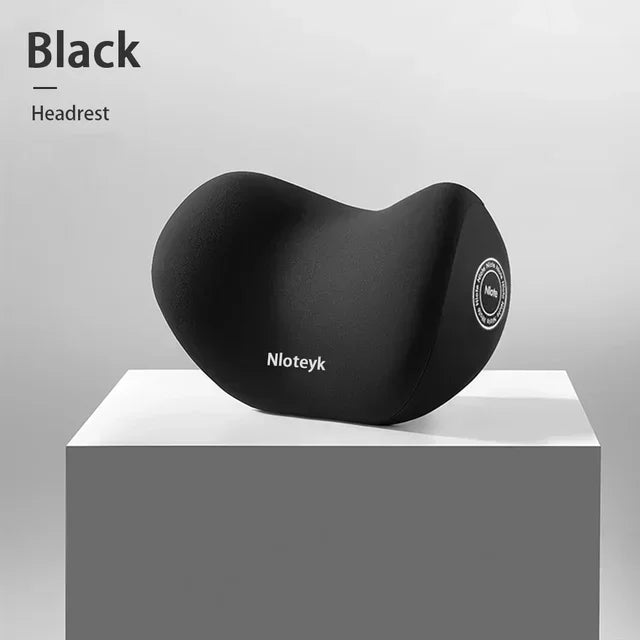 NEW Arrivals 2PCS Set 3 Colors Car Memory Foam Lumbar Support Cushion, Polyester Fabric, Anti-Slip, Washable, Ergonomic Design, Slow Rebound Memory Material