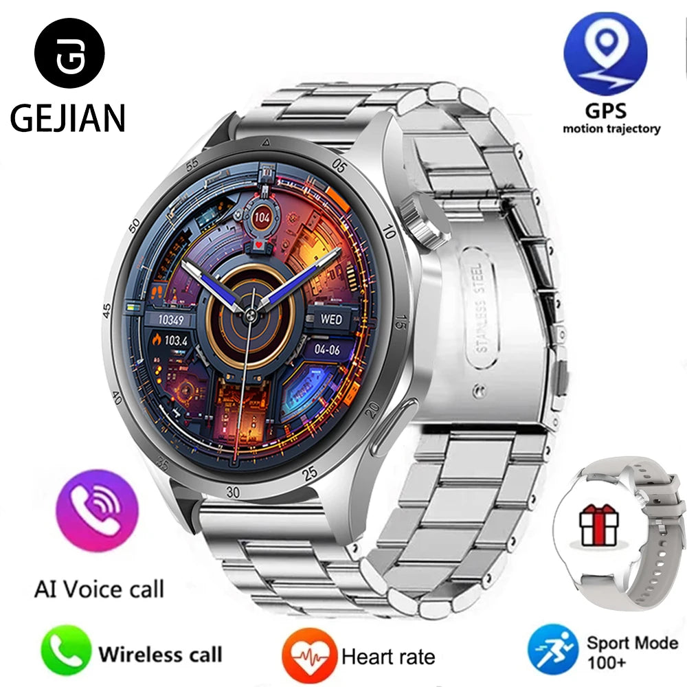 New 8 Colors Men*s Smart Watch 360 * 360 Bluetooth Call Smartwatch AMOLED Screen GPS Multi-Languages Smart Watches NFC Waterproof Smart Watch for Men