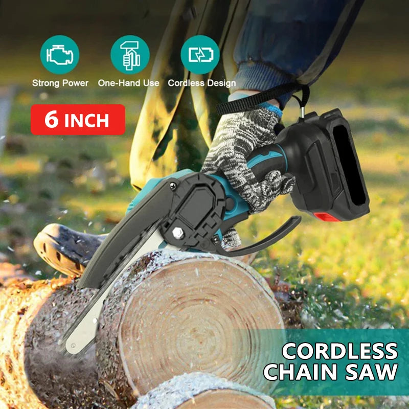 NEW Arrivals 3PCS Set (NO BATTERY INCLUDED) Electric Garden Pruner Chainsaw Telescoping Pole 3 IN 1 Pruner High Branch Saw Garden Tree Pruning Tool (For Makita 18V Battery)