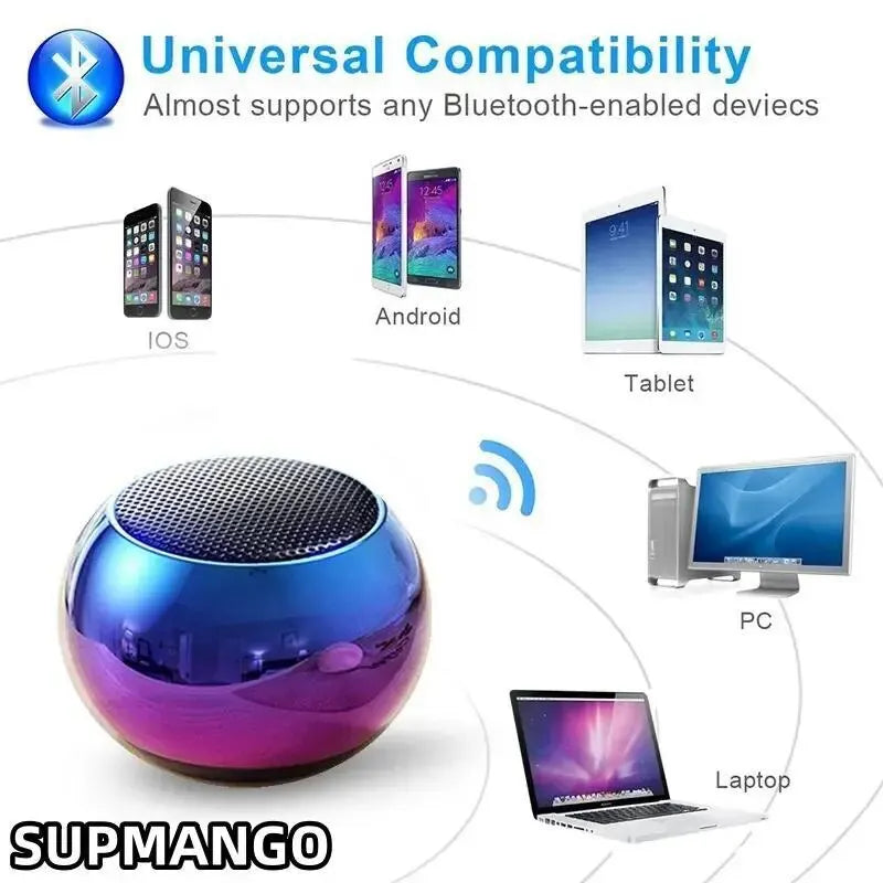 NEW M3 Flash Wireless Bluetooth Speaker Portable Small Steel Gun Metal Heavy Subwoofer Outdoor Mini Bluetooth Small Speaker Mobile Cell Phone Accessories Electronic Supplies