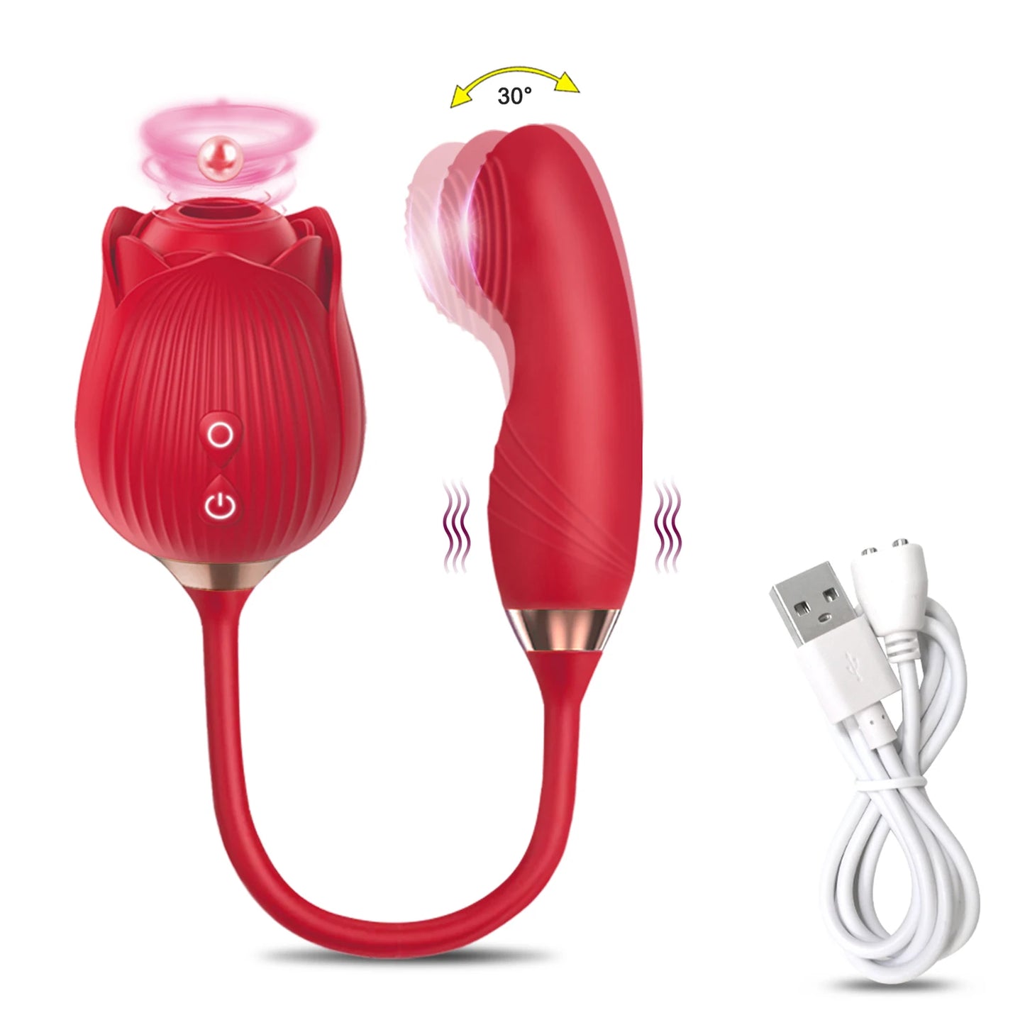 NEW Arrivals Sucking Vibrator for Women Masturbation Vagina Patting Clit Stimulator G Spot Rose-Dildo Vibrating Female Masturbator Massage Adult Sex Toys Supplies