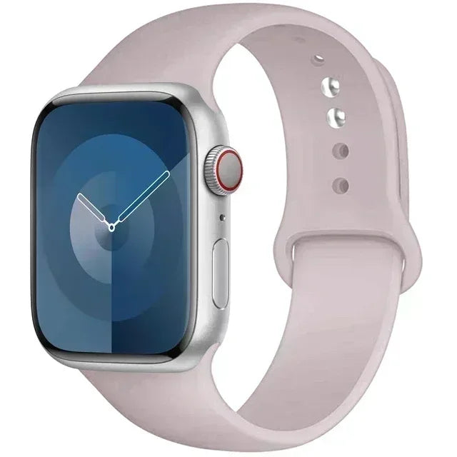 Original Silicone Strap For Apple Watch Band 44mm 38-40 42-46 41-45 46MM 49 mm Bracelet Watch Serie Accessories 10 9 7 4 5 6 8 SE Ultra 2 3 Electronics Supplies
