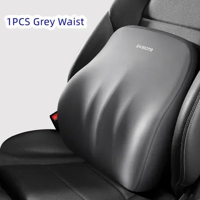 NEW Arrivals Car Lumbar Back Support Headrest Neck Pillow Memory Foam Lumbar Pillow Universal Soft Neck Pillows Cushion Car Seat Cushion