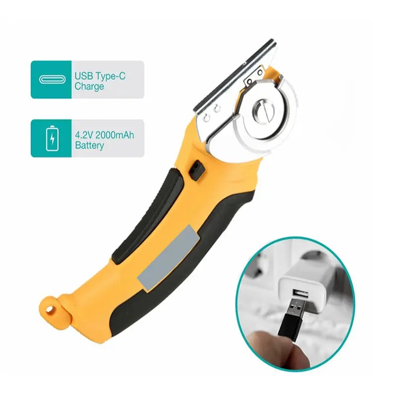 4.2V Cordless Electric Scissors Usb Rechargeable Cutter Portable DIY Multifunction Cutte Tool For Leather Cloth Cardboard Cutte