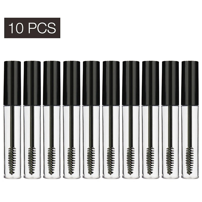 10ml Empty Mascara Tube With Eyelash Bottles Cosmetic Container Bottle Eyelash Refillable Mascara Makeup Container