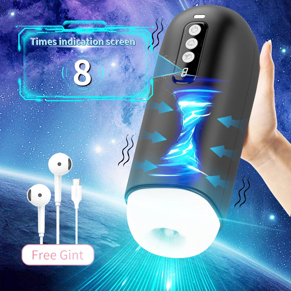 Adult Automatic Male Masturbator Penis blowjob Vibrator Vacuum Sucking Machine Vagina Pocket Pusssy Masturbation Cup Sex Toys for Men