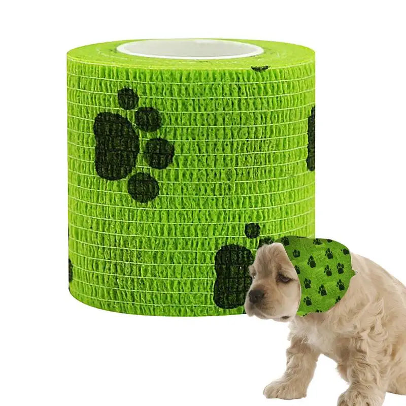 Large Self Adhesive Bandage Wrap Breathable Dog Bandage Shoes Vet Pet Wrap Dog Cohesive Bandage Multifunctional Pet Wound Care Bandage