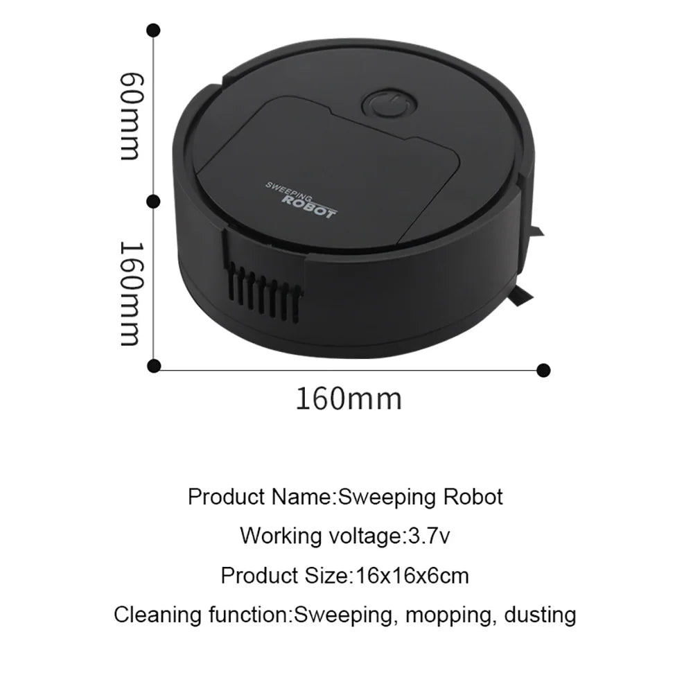 NEW Arrivals 3 in 1 Set Fully Automatic Sweeping Robot Suction And Sweeping Mop Household Lazy Person Intelligent Three In One Sweeping Machine Home Office Cleaning Supplies