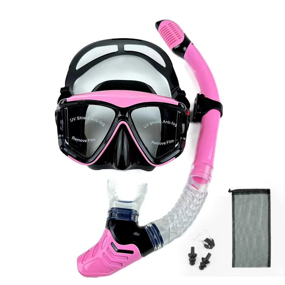 NEW Arrivals 8 Colors Professional Scuba Diving Mask Snorkeling Suit Adult Silicone Skirt Anti-Fog Goggles Swimming Water Pool Beach Diving Accessories Sports Supplies