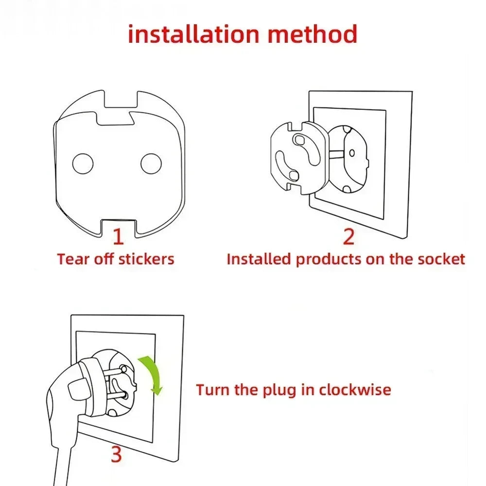 NEW Arrivals 5PCS 2-3 Holes Cover Kids Sockets Cover Plugs Baby Safety Electric Socket Outlet Plug Protection Children Security Safe Lock Babies Safety Home Electrical Security Supplies