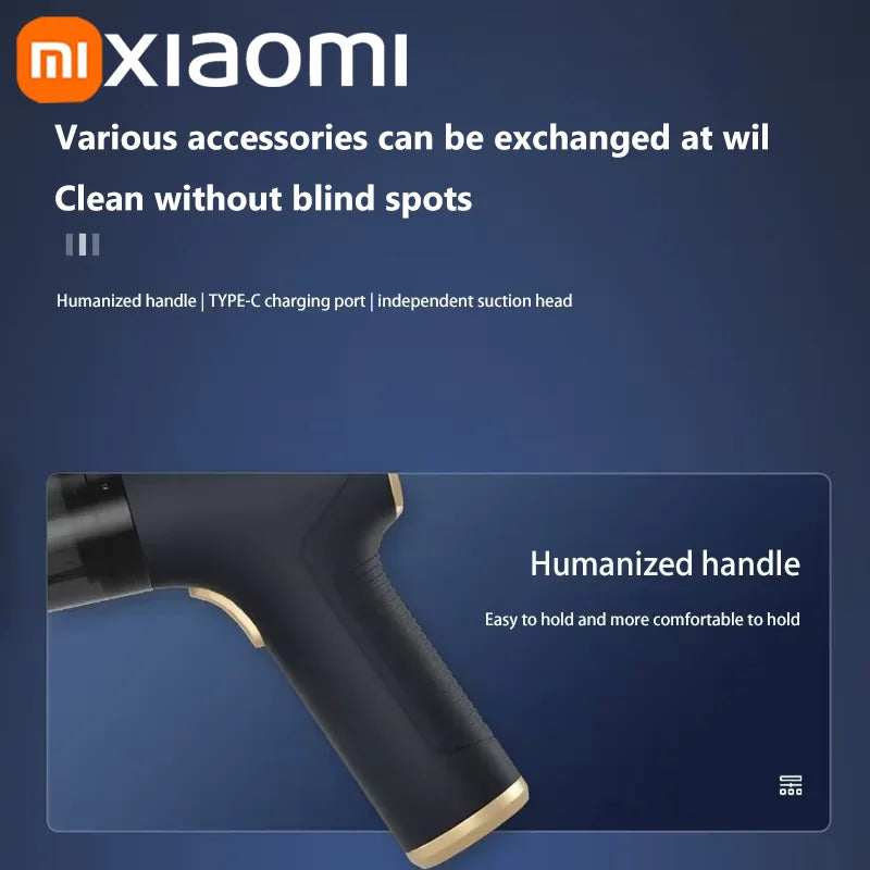 NEW Arrivals Xiaomi Car Vacuum High Pressure Cleaner 2-in-1 Set with 3 Filters Portable 99000Pa Wireless Car Vacuum Cleaner Handheld Home Car Dual Use Car Vacuum Cleaners