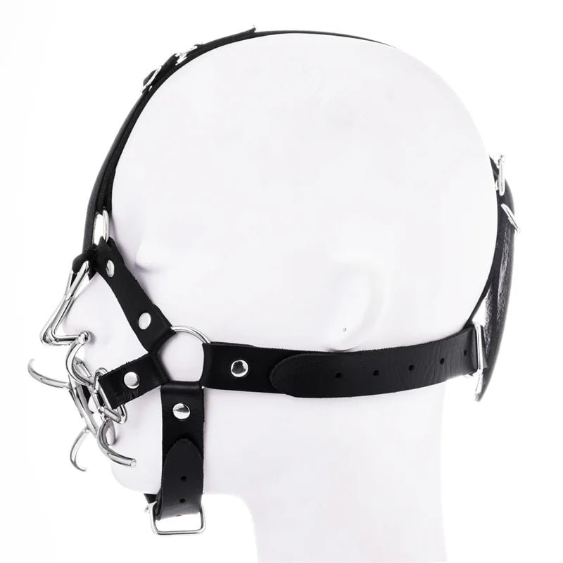 Metal gag Spider Shape Metal Ring Mouth Gag Bondage Restraint Slave Fetish with nose hook SM Sex Toys For Women Adults Games