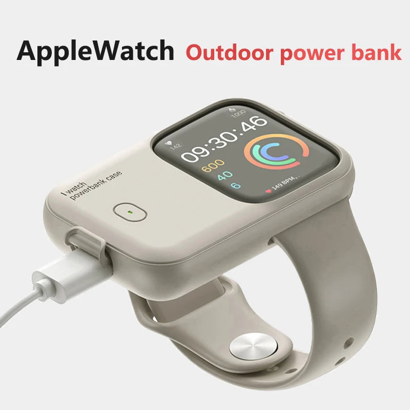 1200mAh Power Bank For Apple Watch Wireless Charger For Apple Watch Ultra 2 49mm Power Bank Magnetic Portable Move Charging