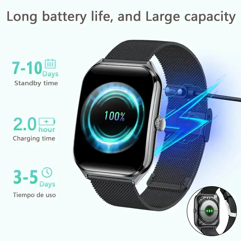 NEW Ultra Thin Smart Watch Women Men 1.96" AMOLED 360*360 HD Pixel Display Always Show Time Call Reminder Smartwatch Ladies For Huawei