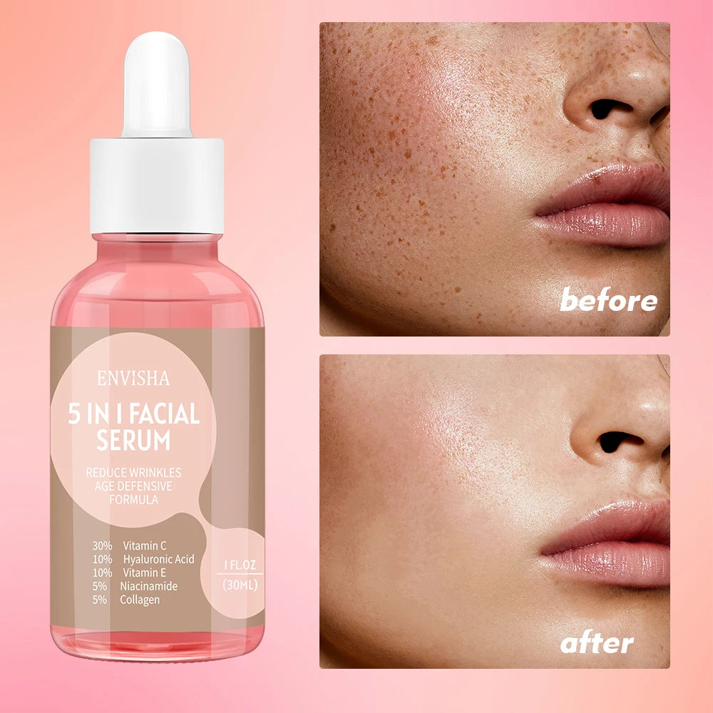 Face Serum Skin Care Collagen Hyaluronic Acid Anti-Aging Wrinkle Whitening Moisturizing Exfoliating Shrink Pores Niacinamide