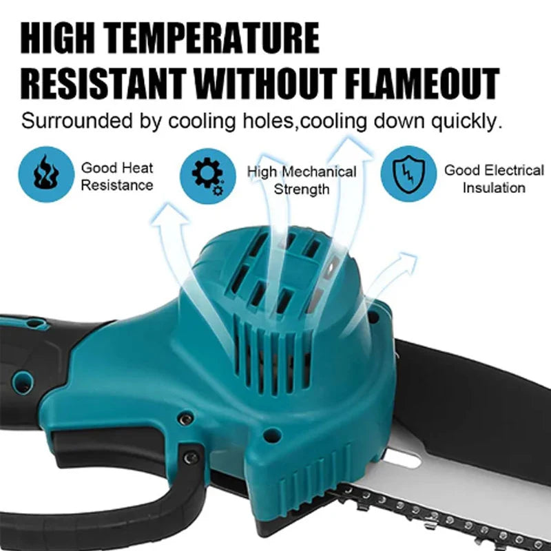 NEW Arrivals 3PCS Set (NO BATTERY INCLUDED) Electric Garden Pruner Chainsaw Telescoping Pole 3 IN 1 Pruner High Branch Saw Garden Tree Pruning Tool (For Makita 18V Battery)