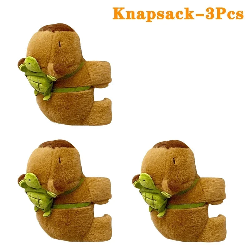 NEW Arrivals 1-10PCS Set Capybara Clap Circle Toys Slap Snap Wrap Wristband Bracelet Capybara Plush Hand Ring Fun Pop Circles Kids Gift