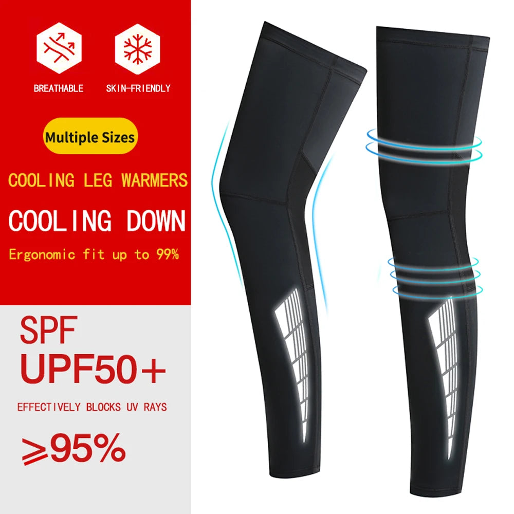 NEW Arrivals 1 Pair Set 3 Colors Sun Protection Leg covers, non-slip, cycling, Ice Silk, Breathable, Quick-Drying Leg Covers, Basketball Sports Knee Pads