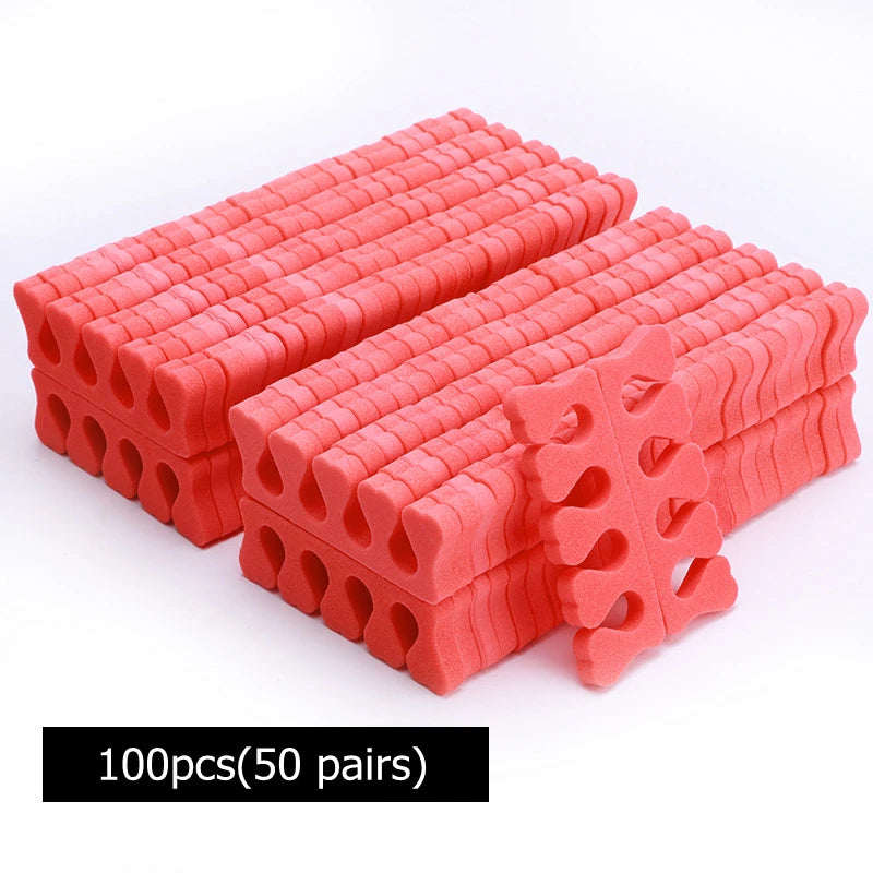 NEW Arrivals 200/400PCS Set Nail Art Toes Separators Soft Sponge Fingers Foot Gel UV Polish Coating Painting Manicure Pedicure Tools Foam Women Cosmetic Accessories Manicure Pedicure Supplies