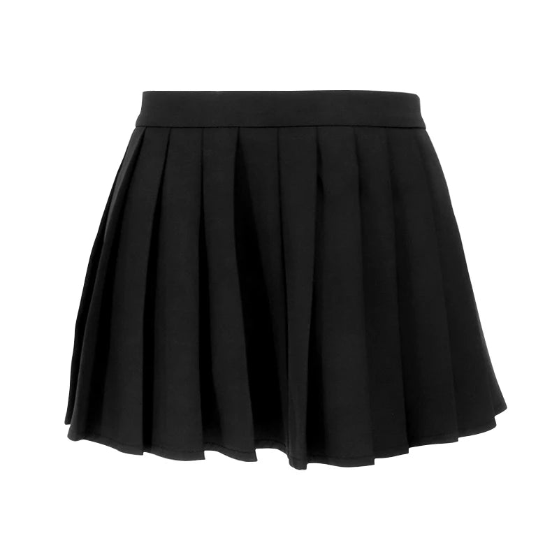 NEW Arrivals Sexy Hot Black Mini Skirt Women New Summer Black Fashion Zipper Partywear Casual Slim Pleated Skirt Elegant Versatile Sexy Female Skirt