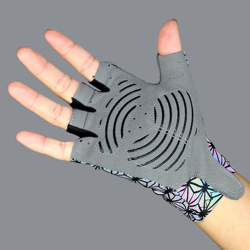 NEW Arrivals Sports Luminous Cycling Gloves Men and Women Outdoor Sports Luminous Bike Gloves Running Night Walking Hiking Glowing Gloves