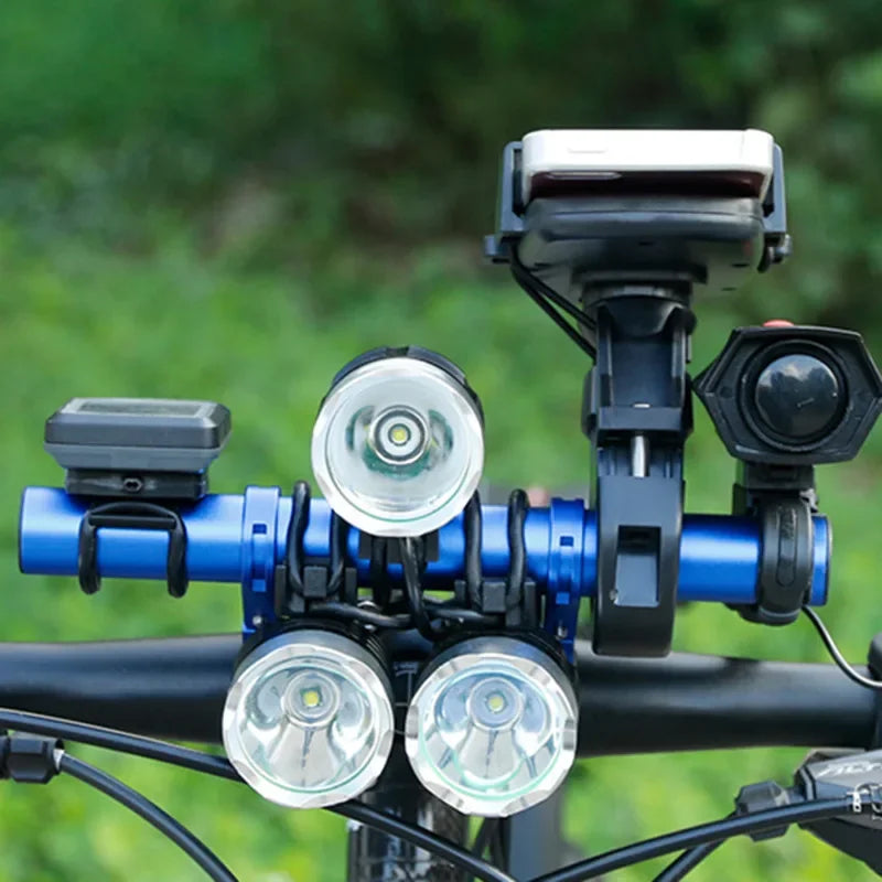 NEW 30cm Bicycle Handlebar Extended Bracket MTB Headlight Mount Extended Bar Road Mountain Bike Handlebar Extender Rack Parts Cycling Accessories