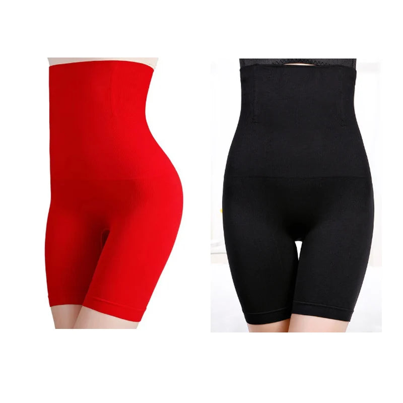NEW Arrivals 2PCS Set S(50KG) -6XL (135KG) Plus Size Women Belly Shaping Brief High Waist Lifting Hip Pants Slimming Panties Postpartum Shaper Underwear Safety Panty