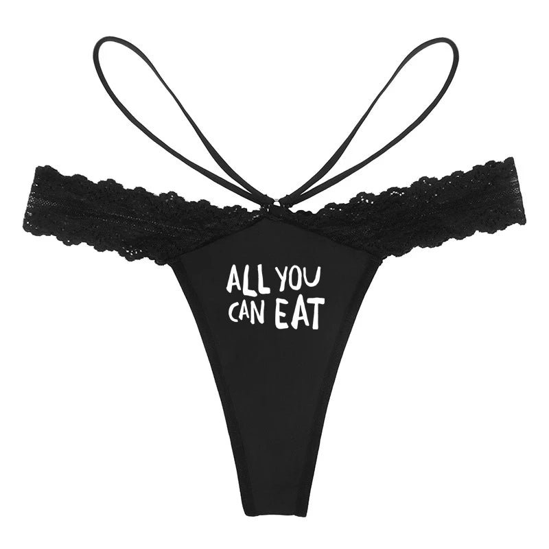 NEW Arrivals 7 Patterns *ALL YOU CAN EAT* Women Sexy Lace Lingerie Temptation G String New Fashion Naughty Underwear for Women Girls Women Cotton Briefs