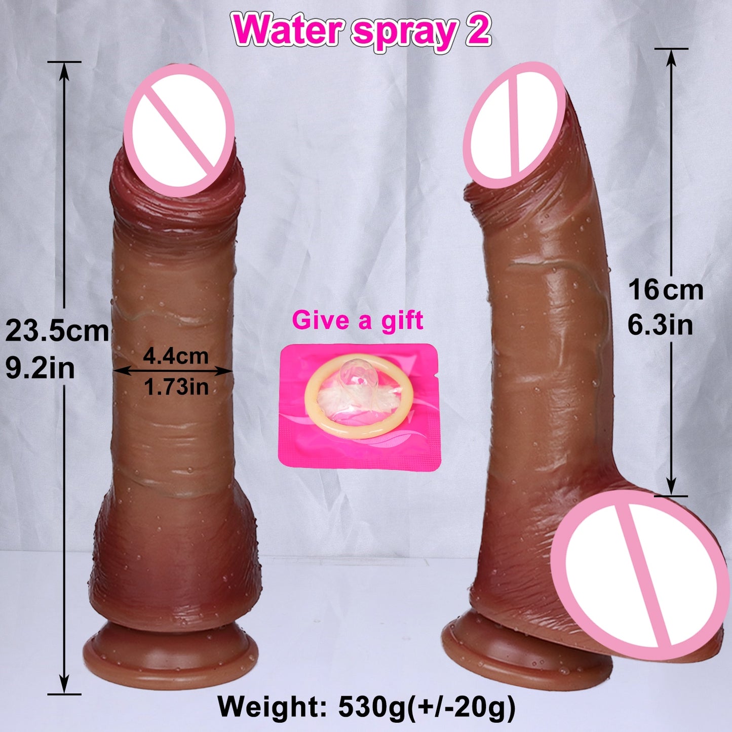Realistic Water Spray Big Dildo Anal Sex Toy for Women Adult Gift Silicone Ejaculating Masturbators Penis Big Suction Cup Dick