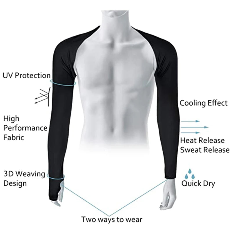 NEW Arrivals 5 Colors Summer Shawl Ice Long Sleeve Breathable Sun Protection Sunscreen Outdoor Sports Quick Drying Oversleeve Top Women Sports Clothing Supplies