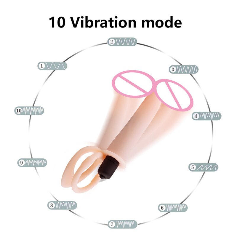 Double Penetration Dildo Cock Ring Butt Plug Women Massager Masturbator Sexy Shop Erotic Sex Toys For Couple Goods Adults 18+