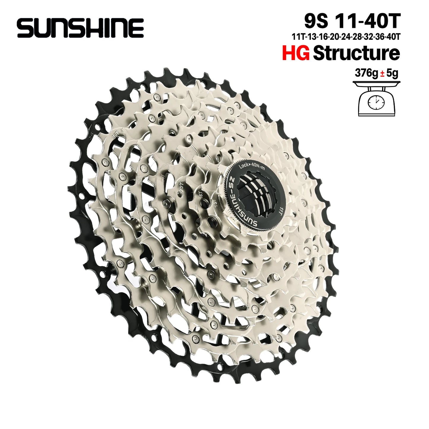 Ultralight Bicycle Cassette Freewheel Carbon Steel Material 9/10/11/12/13 Speed HG Structure Sprocket for Mountain Bike Bicycle Accessories Sports Supplies