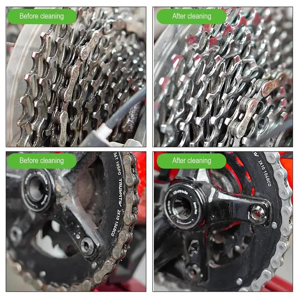NEW 100ml Bike Drivetrain Korean Cleaner Bicycle Chain Cleaning Maintenance Liquid Degreaser Spray Bike Chain Cleaner Bicycle Degreaser Cycling Accessories Sports Supplies