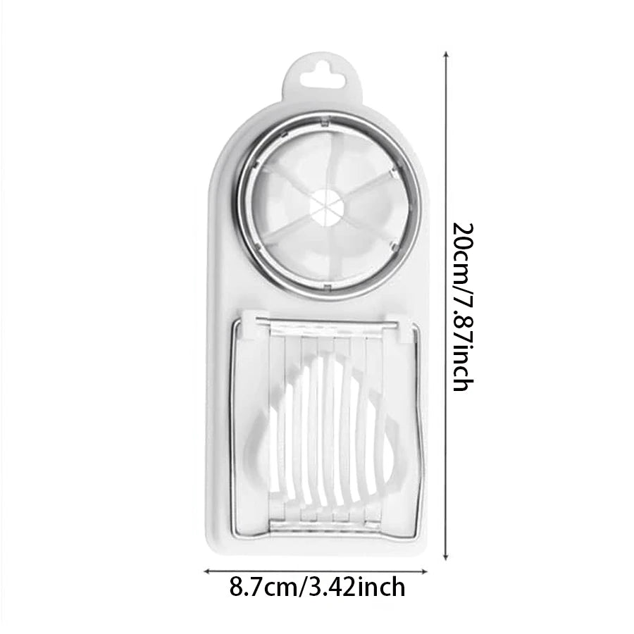 NEW Multifunctional PP Base Egg Cutter Slicer 2-in-1 Stainless Steel Wire Pull Egg Cutter for Hanging High-Quality kitchen Accessory Tools