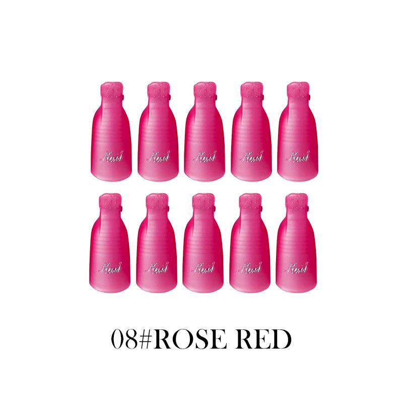 NEW Arrivals Plastic Nail Art Soak Off Cap Clips UV Gel Polish Remover Wrap Tool Fluid for Removal of Varnish Manicure Tools Women Ladies Beauty Salon Supplies