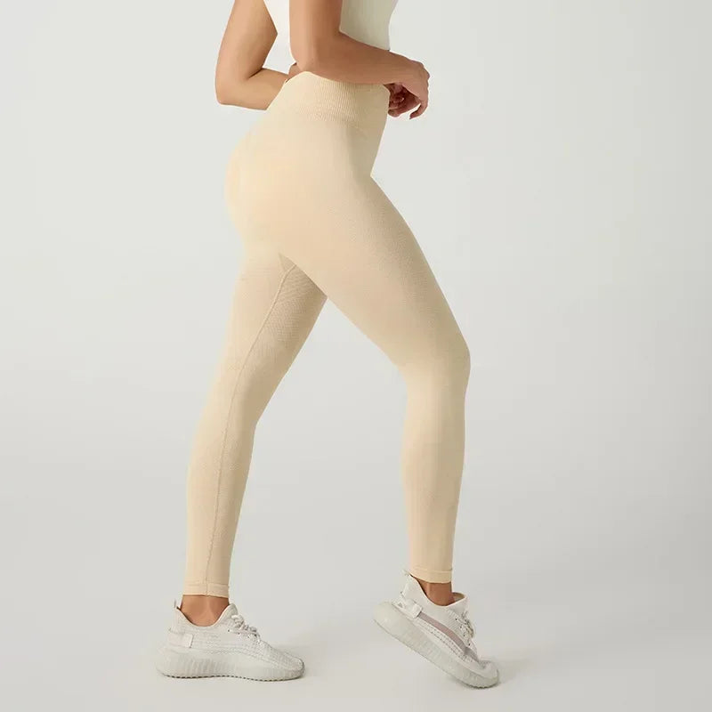 NEW Arrivals 5 Colors Sports Pants With Sexy Lines Lifting Buttocks Sports Tight Pants Women's High Waisted Elastic Fitness Pants Running Yoga Pants