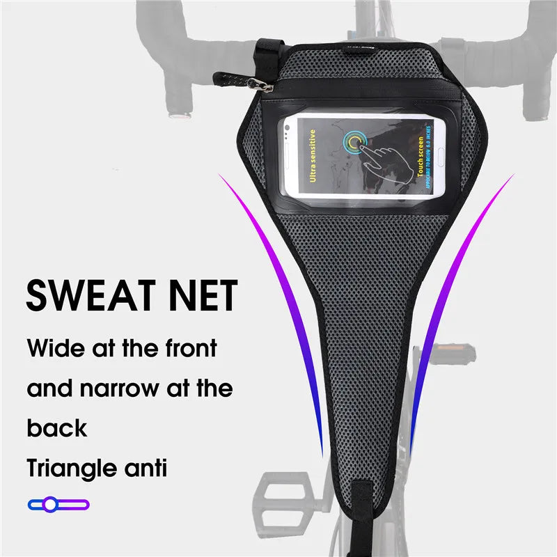 NEW Arrivals Bicycle Trainer Sweat Cover Sweatproof Quickly Dry Bike Frame Protector Sweat Absorb Strap Net Bike Accessories