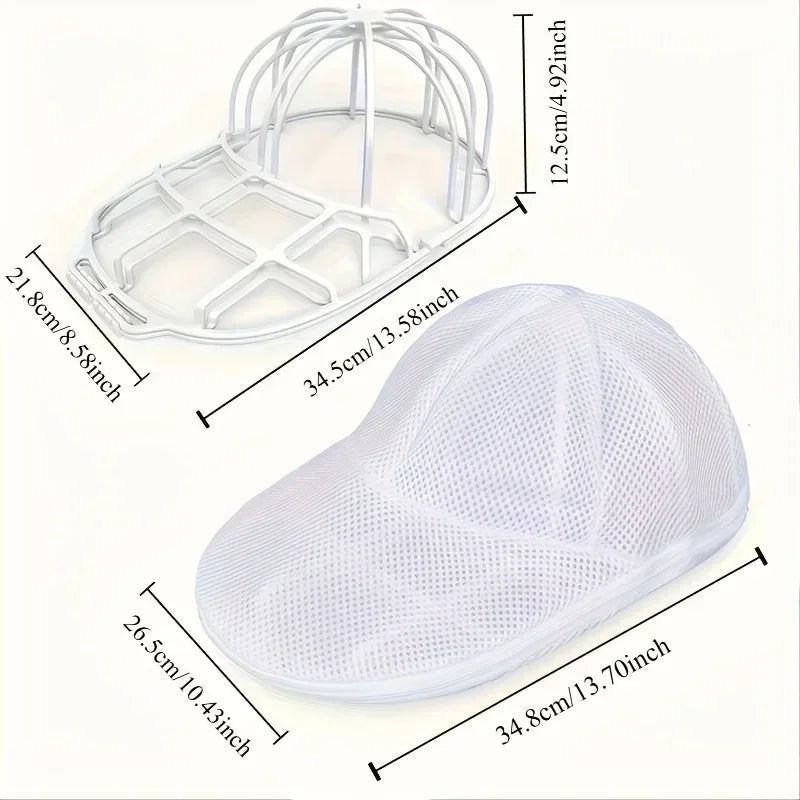 NEW Arrivals Cap Sleeve and Rack Hat Washing Set, Baseball Duckbill Cap, Laundry Washing and Sun Drying Integrated Machine Wash Protective Hat Rack 