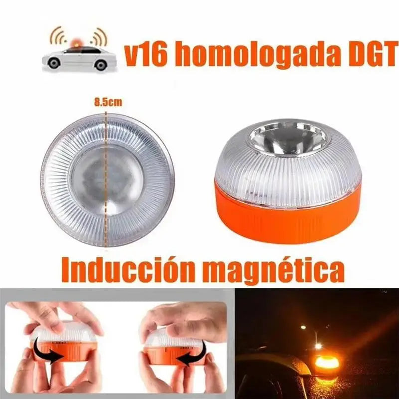 NEW Arrivals Led Car Emergency Light V16 Flashing Light Magnetic Induction Road Accident Light Portable Strobe Warning Light