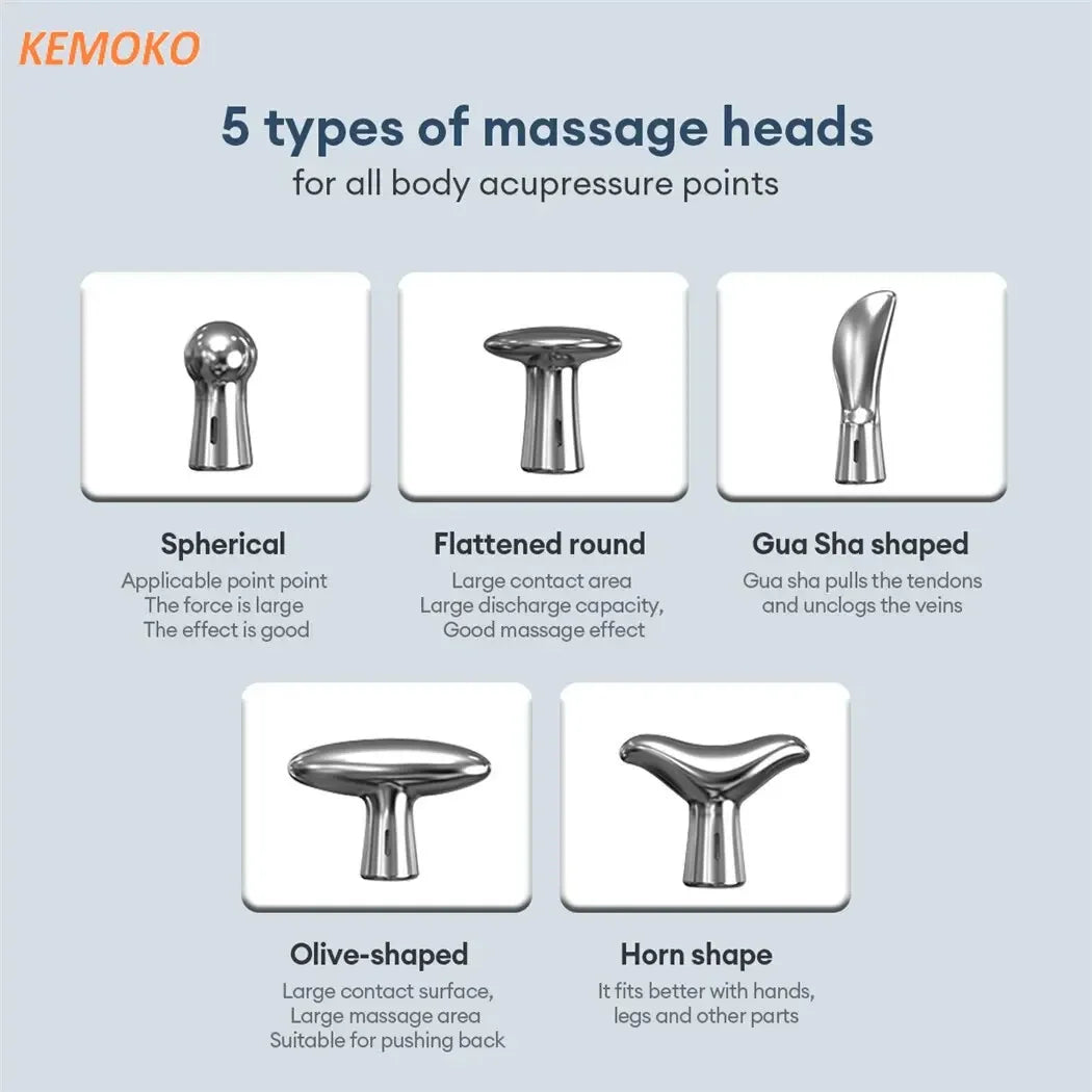 NEW Arrivals 5 IN 1 Set Electronic Acupuncture Massage Pen Smart Pulse Meridian Energy Pen Pain Relief Microcurrent Pulse Muscle Massage Stick Kit Health Care Supplies