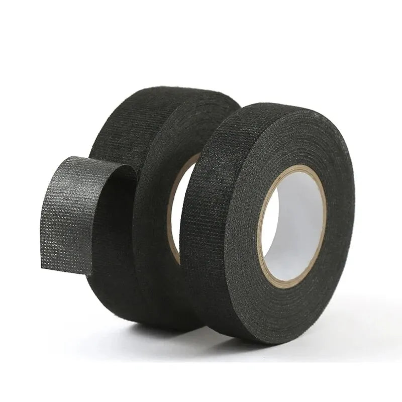 NEW Arrivals 15 Meter Heat-Resistant Flame Retardant Tape Coroplast Adhesive Cloth Tape For Home Garage Car Cable Harness Wiring Loom Protection