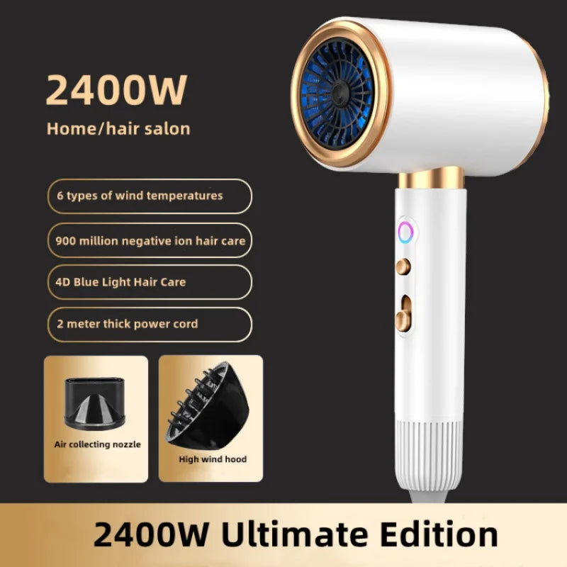 NEW Arrivals The Latest High-Speed Japanese Hair Dryer, High-Power Blue Light ION Home Hair Salon Hair Dryer, Household Appliance UK.EU. Plug-In Hair Care Accessories