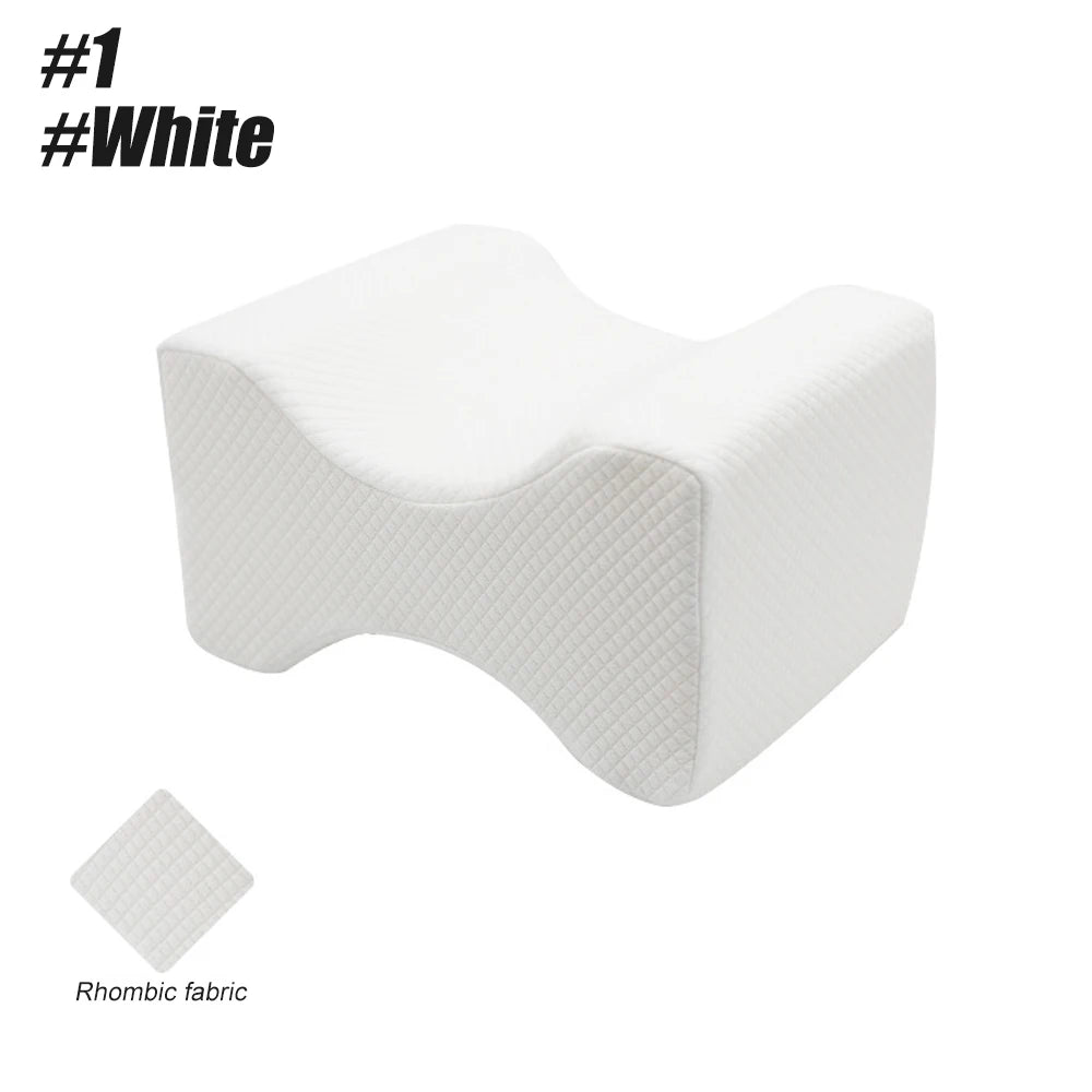 NEW Arrivals Memory Foam Wedge Sleeping Knee Pillow for Side Sleepers Back Pain Sciatica Relief Pregnancy Maternity Pillows Back Leg Cushion Health Care Accessories