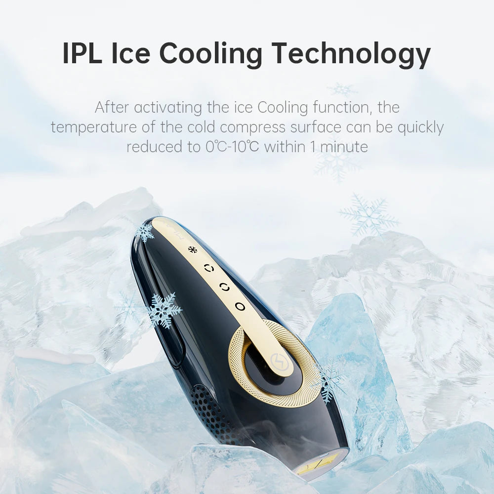 NEW T17 Skin Sensor Laser Hair Removal IPL Epilator ICE Cold Device Mini Portable Body Facial Secret Area Hair Remover Machine For Women Men Skin Hair Care Supplies