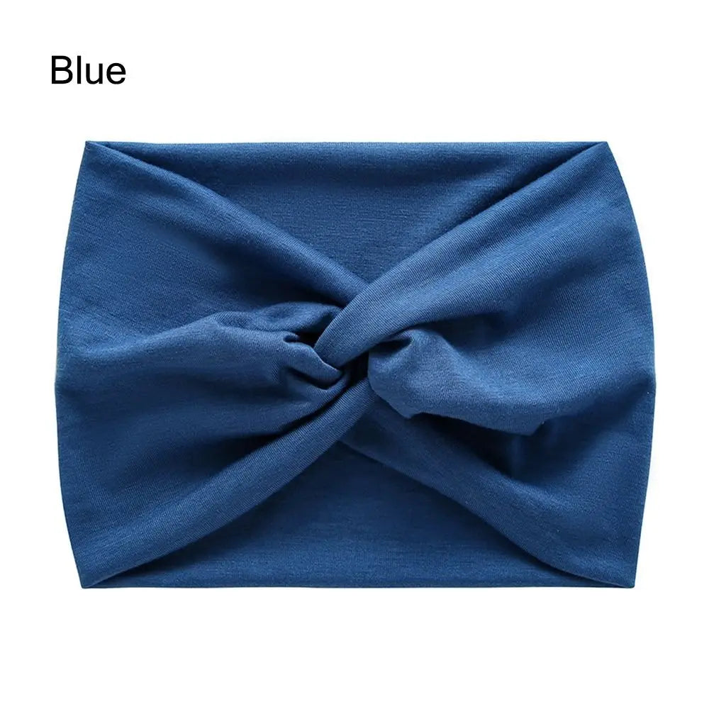 NEW Arrivals 29 Colors/Patterns Sports Bohemian Wide Cotton Stretch Headbands Women Headwrap Yoga Hair Bands Headwear Bandana Twisted Wide Headbands Hair Accessories