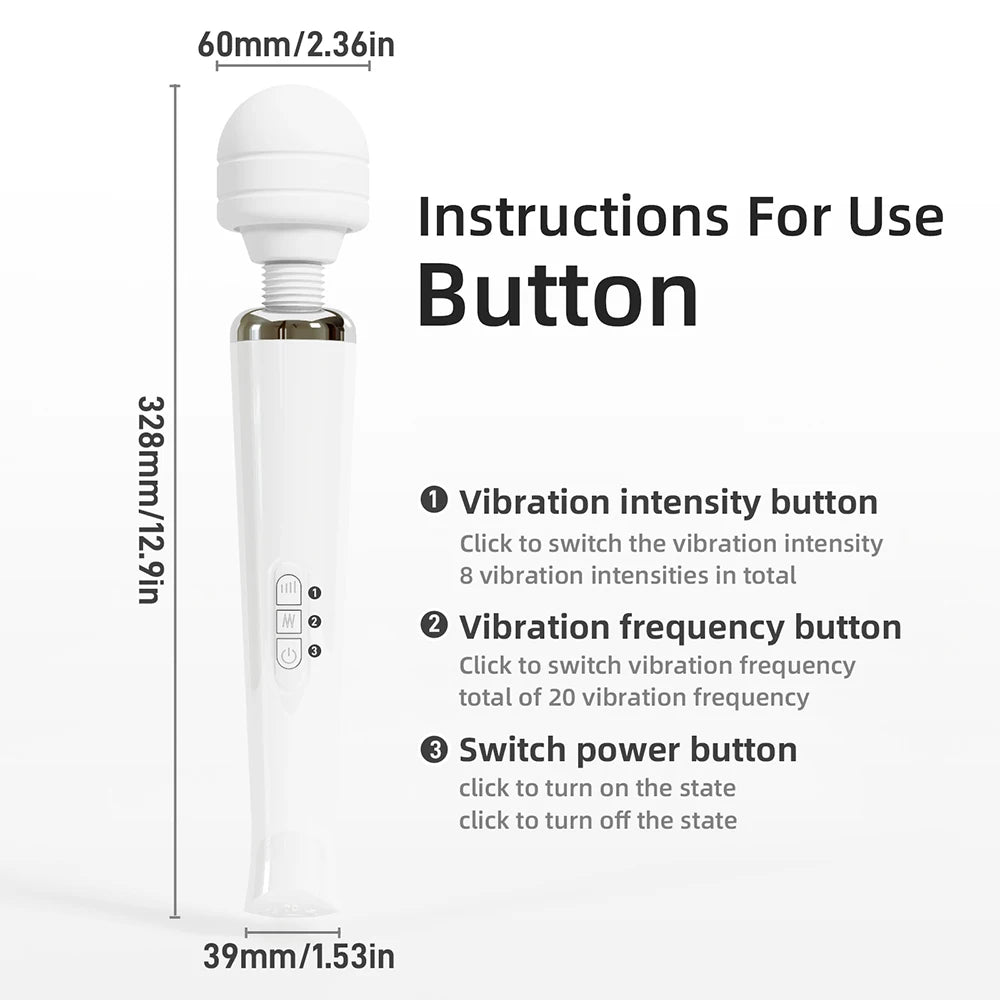 Big Dildo Vibrator AV Magic Wand Adult Sex Toys For Woman Couples Clitoris Vagina Stimulator G Spot Massager Female Masturbator