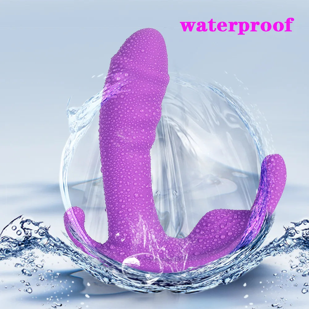Wearable Dildo Vibrator G Spot Clitoris Stimulator Butterfly Vibrating Panties Erotic Toy Adult Toy for Women Orgasm Masturbator