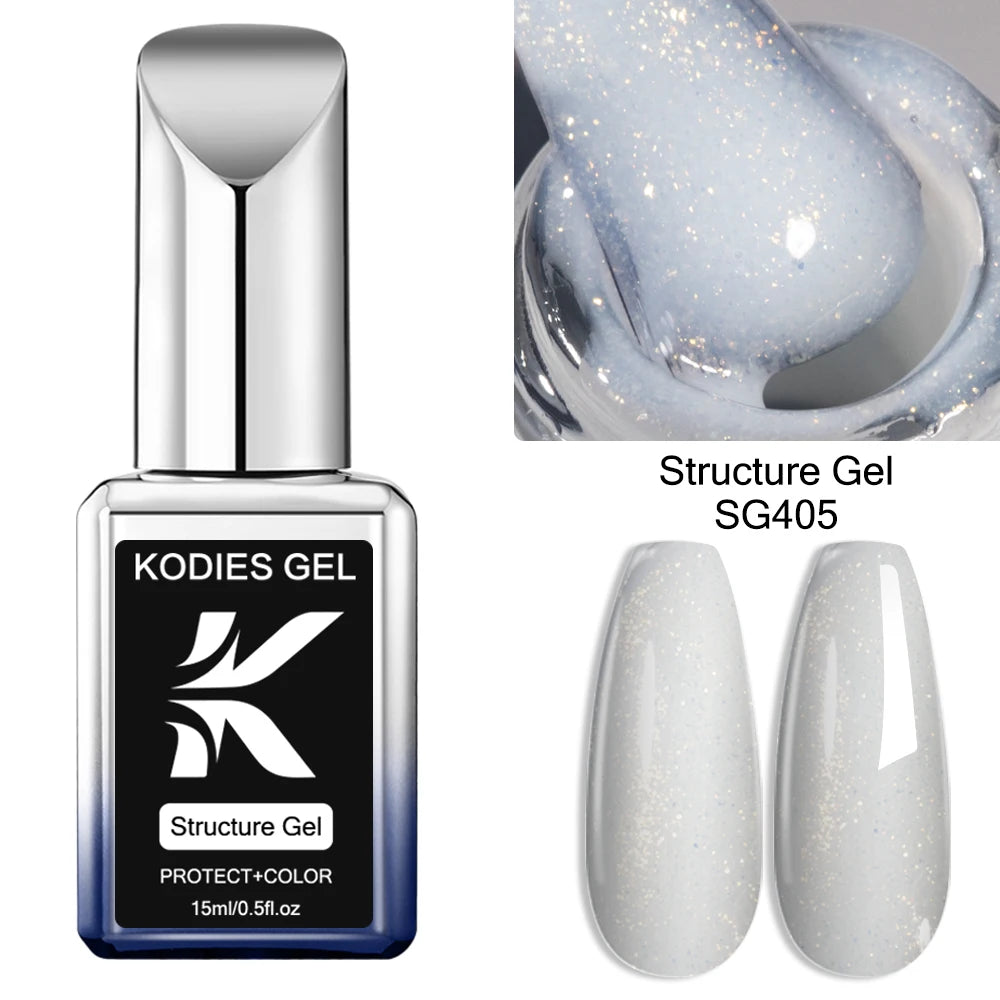 NEW Arrivals Korean Gel Keratin Kitty White Rubber Base Gel Nail Polish Pearl Shine 15ML Semi Permanent UV Self Leveling Structure Construction Gels Ladies Cosmetic Accessories Manicure Beauty Salon Supplies